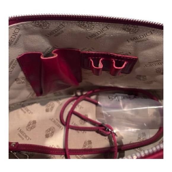 I Medici Leather Quilted Dome Satchel • Made in Italy - Picture 8 of 8